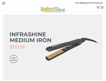 Tablet Screenshot of infrashine.com